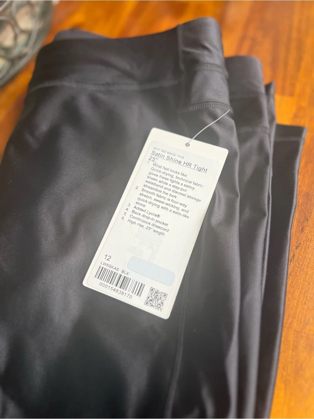 lululemon Satin Shine High-Rise Tight Leggings 25” NWT